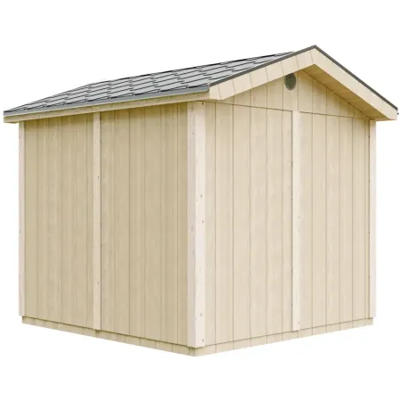 Casetta da Giardino in Legno Miele 236x250 cm 6 m2 con Pavimento