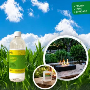 36 Flaconi 1L Bioetanolo con Citronella per Biocamini da Esterno 2