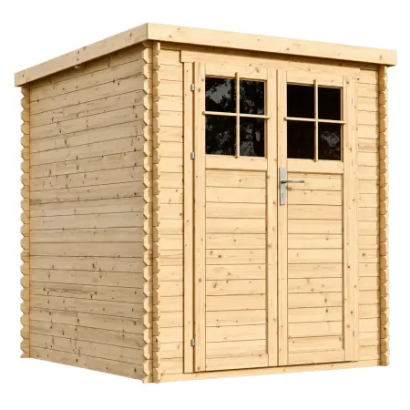 Casetta da Giardino in Legno 2x2 19 mm Pavimento Porta con Serratura