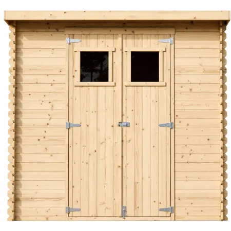 Casetta da Giardino in Legno 235x130 cm Porte Finestrate 19 mm