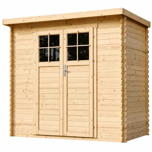 Casetta da Giardino in Legno 235x130 Porta con Serratura 19 mm