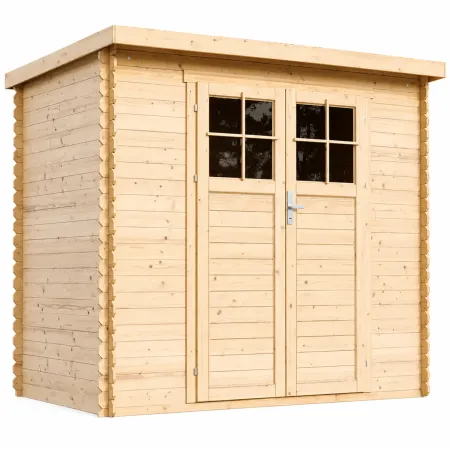 Casetta da Giardino in Legno 235x130 Pavimento Porta con Serratura