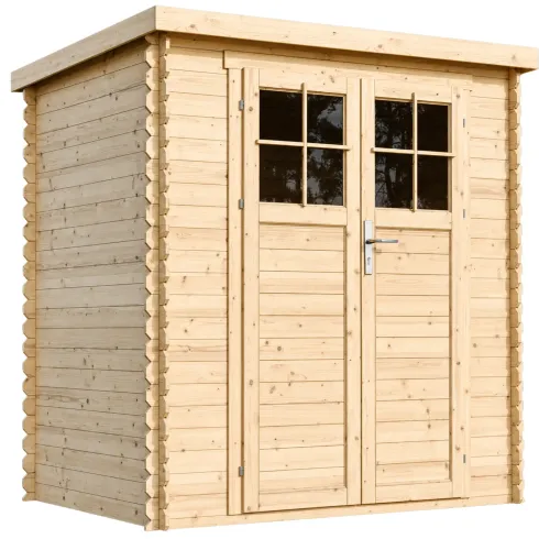 Casetta da Giardino 204x142 Legno 19 mm Porta con Serratura 2 m2