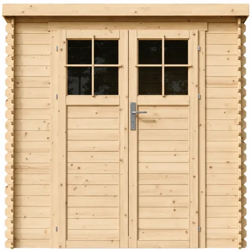 Casetta da Giardino 204x142 Legno 19 mm Porta con Serratura 2 m2