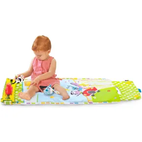 Tappeto Pieghevole Neonato Bambino Musicale con Cuscino 80x120x8 cm 2