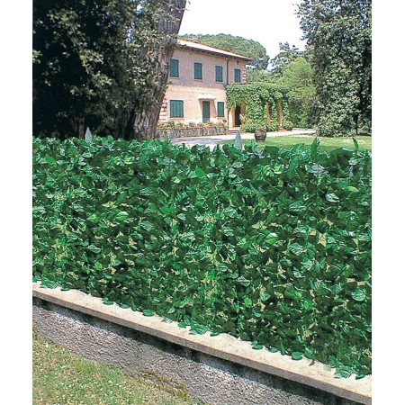 Siepe Finta 1.5x20 Lauro Sintetica Arella Sempreverde Artificiale Recinzione 