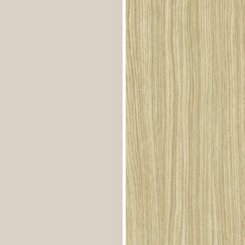 Mobile TV 200 cm 3 Ante a Ribalta Beige Rovere da Appoggio per Salotto