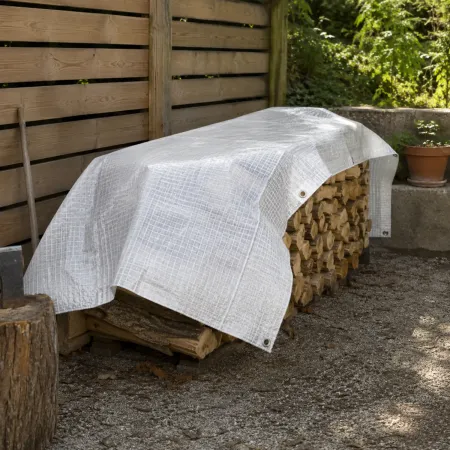 Telo 4x4 m Occhiellato Impermeabile PE Bianco Copertura Lavabile