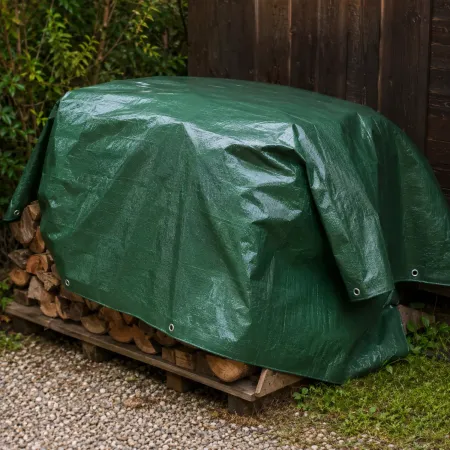 Telo Occhiellato Impermeabile in Polietilene Verde Blu 8x12m 130g/m2