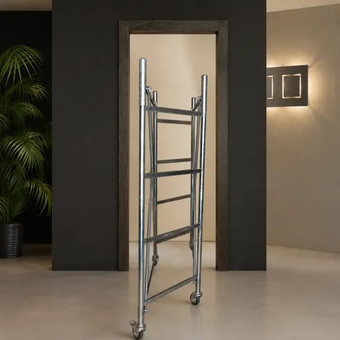 Trabattello Ferro Zincato Ponteggio Altezza Lavoro 450 cm Mezzopiano