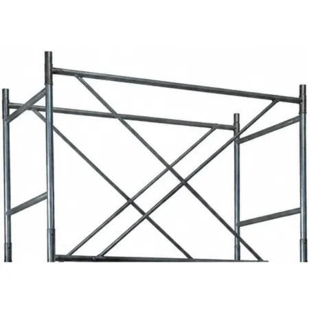 Trabattello Acciaio Zincato Ponteggio Botola Parapetto Lavoro h 547cm