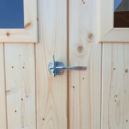 Casetta in Legno Block House 249x249 cm Porta Finestrata da Giardino