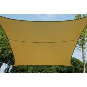 Vela Quadrata 3x3 Beige Telo Ombreggiante Tenda Parasole da Giardino Terrazzo
