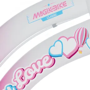 Bicicletta per Bambini Rosa 20" V-Brake Cestino Portapacchi City Bike 2