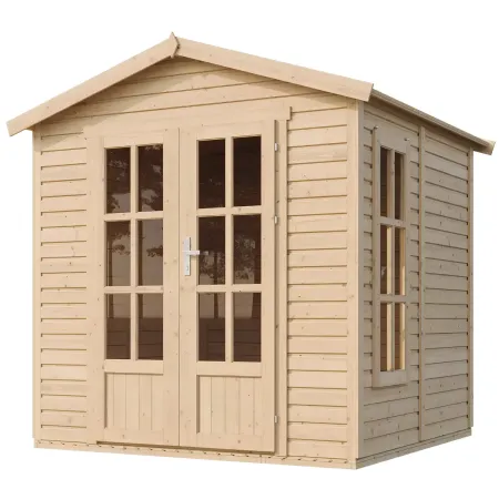 Casetta da Giardino in Legno 2x2 m 4 m2 con Pavimento e Tegole Verde