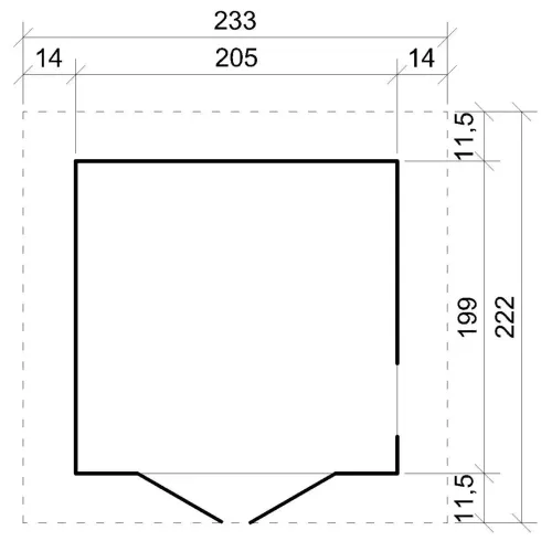 Casetta da Giardino in Legno 2x2 m 4 m2 con Pavimento e Tegole Verde