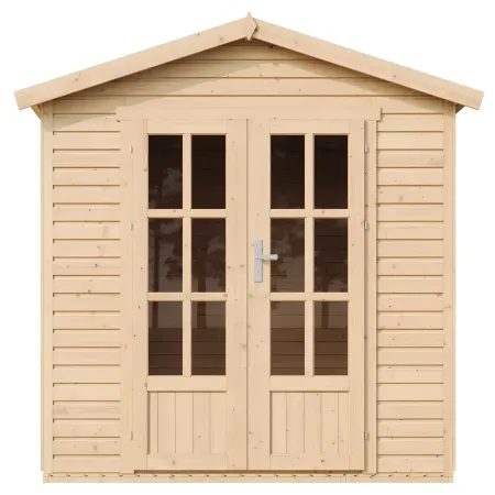 Casetta da Giardino in Legno 2x2 m 4 m2 con Pavimento e Tegole Nero