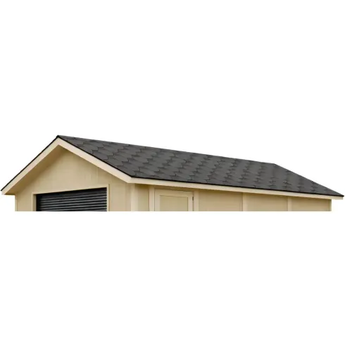 Casetta da Giardino in Legno 2x2 m 4 m2 con Pavimento e Tegole Nero