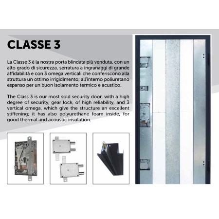 Portone Blindato per Interno Classe 3 Porta Blindata Ingresso Noce Portoncino