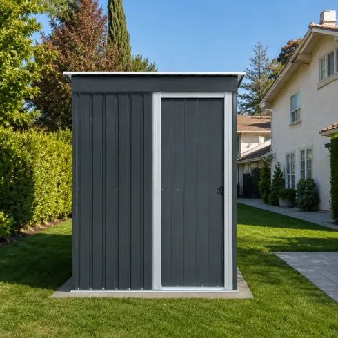 Casetta in Metallo 151x130 cm con Tetto Monofalda 2 m2 Lucchetabile