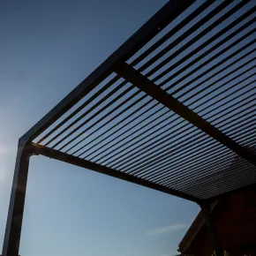 Pergola Bioclimatica 360x300 cm Copertura con Lame Orientabili Manuale 2