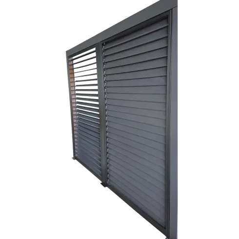 Veneziane in Alluminio 2 Pannelli per Pergola Bioclimatica Lato 3 m
