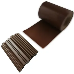 Set 20 Clip Finecorsa per Rotolo Frangivista in PVC Marrone 19 cm 2