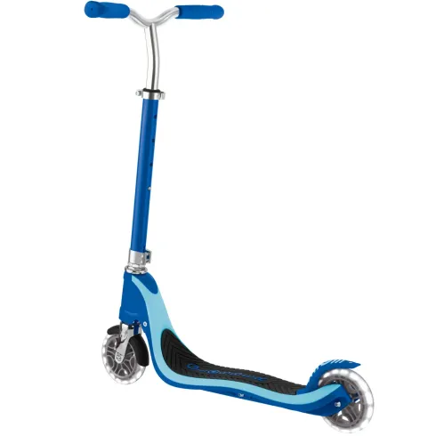 Monopattino per Bimbi 2 Ruote Blu Navy Manubrio Regolabile Ruote LED