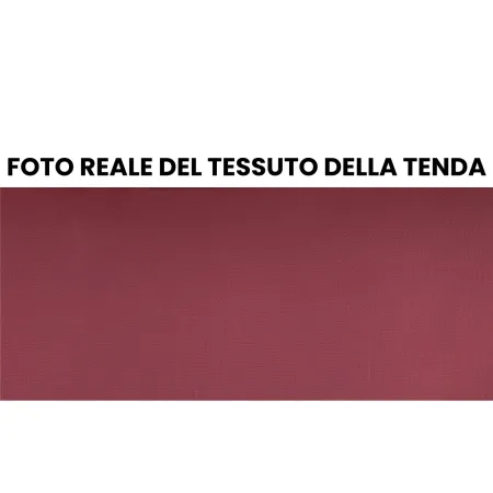 Tenda da Sole Rossa 200x150 Bracci Inclinazione Regolabile Barra Quadra