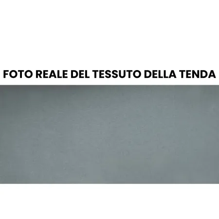 Tenda da Sole Grigio 200x150 con Bracci Retrattili Pendenza Regolabile