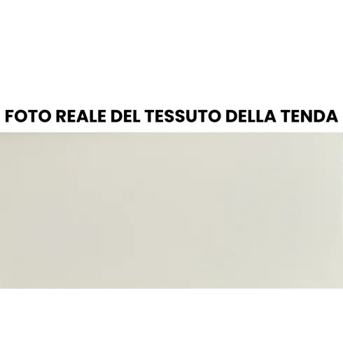Tenda da Sole Avvolgibile a Barra Quadra 250x200 cm Beige da Esterno