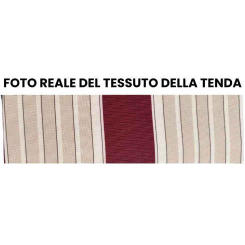 Tenda da Sole 400x300 a Barra Quadra 4x3 Riga Rossa Eco