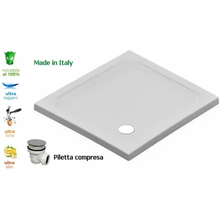 Piatto Doccia Resina Rettangolare o quadrato 3cm