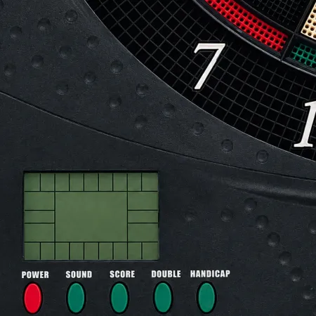 Bersaglio Freccette Elettronico con Armadietto 32 Giochi 6 Frecce