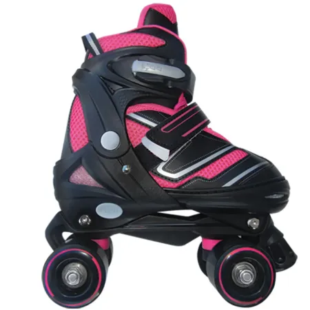 Pattini Bambini 2 in 1 M 34-37 Trasformabili a Rotelle in Linea Fucsia