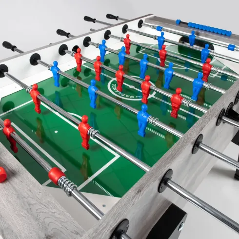 Calciobalilla Rovere Grigio Biliardino Gioco per Famiglia da Interno