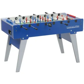 Biliardino Gioco Pieghevole Salvaspazio Calciobalilla Blu da Interno