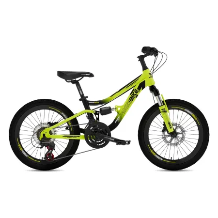 Bicicletta per Bambini Mountain Bike 20 Pollici Verde con Cambio