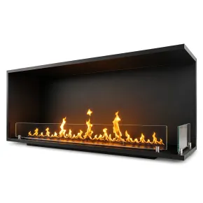 Camino a Bioetanolo Angolare Destro da Incasso 120 cm 4 kW Nero 2