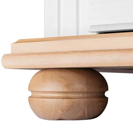 Armadio Camera da Letto 3 Ante con Specchio in Legno Bianco Rovere