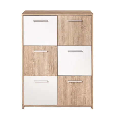 Credenza Buffet Moderna Bianco Rovere Sonoma Mobile Dispensa Soggiorno Salotto
