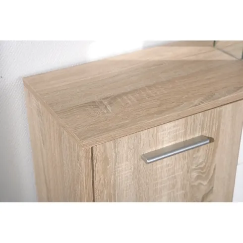 Buffet Mobile Moderno Bianco e Rovere con Ante Cassetti da Salotto