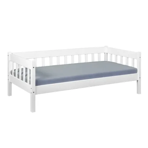 Divano Letto 90x200 Bianco Singolo a Doghe Possibile Letto Estraibile Cameretta | BricoShop24