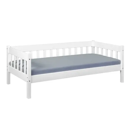 Divano Letto 90x200 Bianco Singolo a Doghe Possibile Letto Estraibile Cameretta | BricoShop24