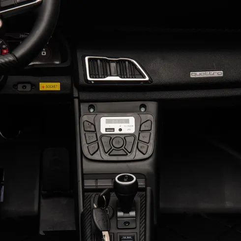 Auto Elettrica per Bambini Audi R8 Big 24V Grigio con Sedile in Pelle