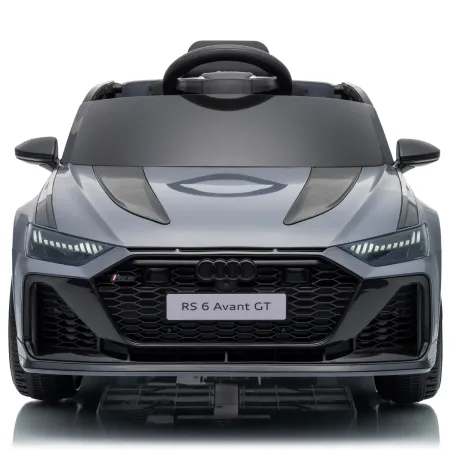 Auto Elettrica Bambini Audi RS6 GT Grigio 12V con LED Radiocomando