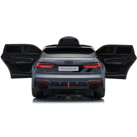 Auto Elettrica Bambini Audi RS6 GT Grigio 12V con LED Radiocomando