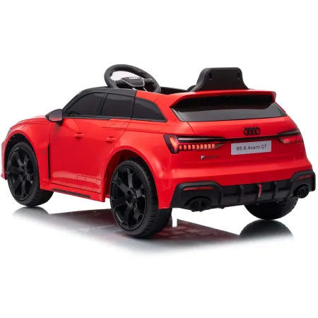 Auto Elettrica Bambini Audi RS6 GT Rosso 12V con LED Radiocomando
