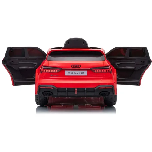 Auto Elettrica Bambini Audi RS6 GT Rosso 12V con LED Radiocomando