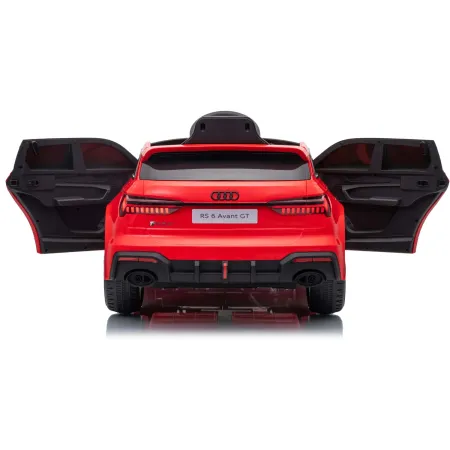 Auto Elettrica Bambini Audi RS6 GT Rosso 12V con LED Radiocomando